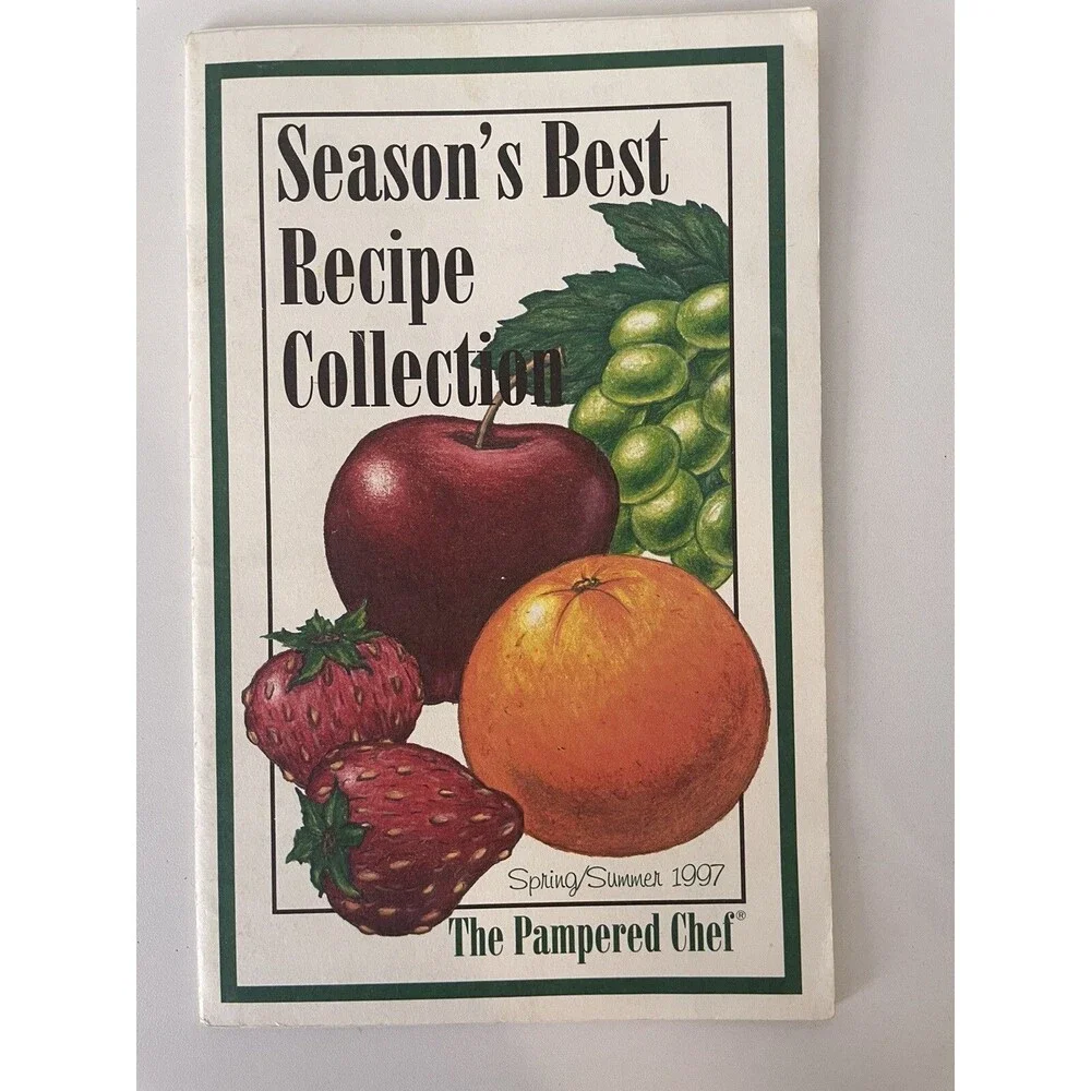 Vintage Lot of 10 Pampered Chef 1994-2001 Light & Simple Recipes Season's Best